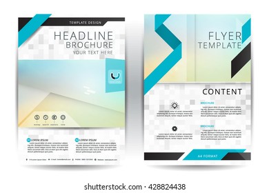 Abstract vector modern flyers brochure / annual report /design templates / stationery with white background in size a4