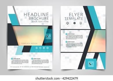 Abstract vector modern flyers brochure / annual report /design templates / stationery with white background in size a4