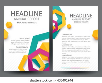 Abstract vector modern flyers brochure / annual report /design templates / stationery with white background in size a4