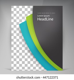 Abstract vector modern flyers brochure. Business brochure flyer design layout template in A4