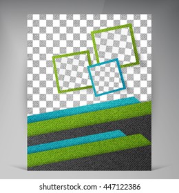 Abstract vector modern flyers brochure. Business brochure flyer design layout template in A4 squares