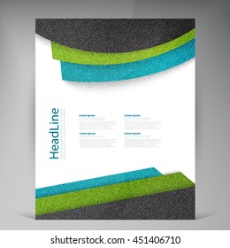 Abstract vector modern flyers brochure. Business brochure flyer design layout template in A4