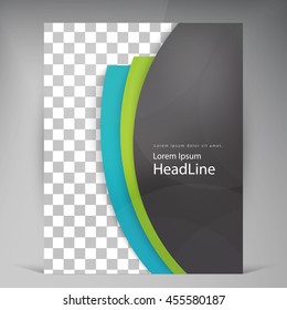 Abstract vector modern flyers brochure. Business brochure flyer design layout template in A4