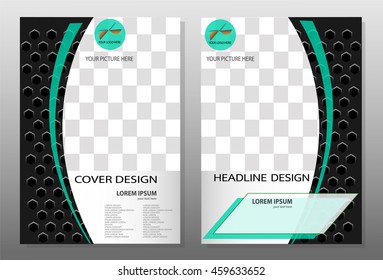 Abstract vector modern flyers brochure , annual report ,design templates,stationery with white background in size a4
