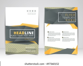 Abstract vector modern flyers brochure / annual report /design templates / stationery with white background in size a4
