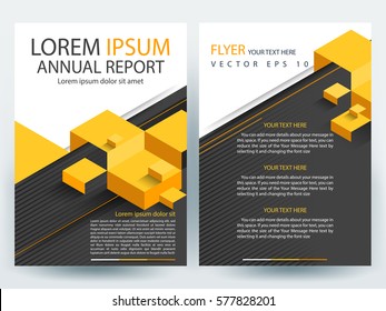 Abstract vector modern flyers brochure / annual report /design templates / stationery with white background in size a4
