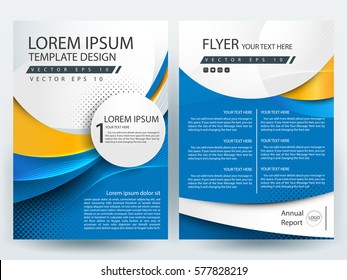 Abstract vector modern flyers brochure / annual report /design templates / stationery with white background in size a4