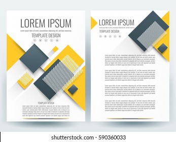 vector brochure layout flyers design template のベクター画像素材