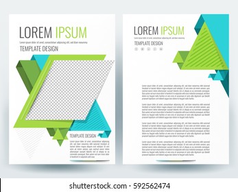 Abstract vector modern flyers brochure / annual report /design templates / stationery with white background in size a4