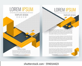 Abstract vector modern flyers brochure / annual report /design templates / stationery with white background in size a4