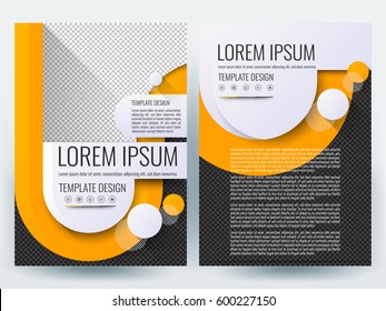 Abstract vector modern flyers brochure / annual report /design templates / stationery with white background in size a4