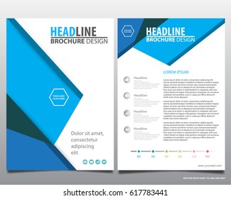 Blue Creative Modern Corporate Flyer Template Stock Vector (Royalty ...