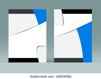 Abstract vector modern flyers brochure. Design templates. In size a4. EPS10.