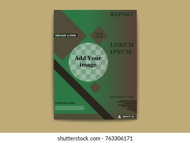 Abstract vector modern flyers brochure. Business brochure flyer design layout template in A4 circles