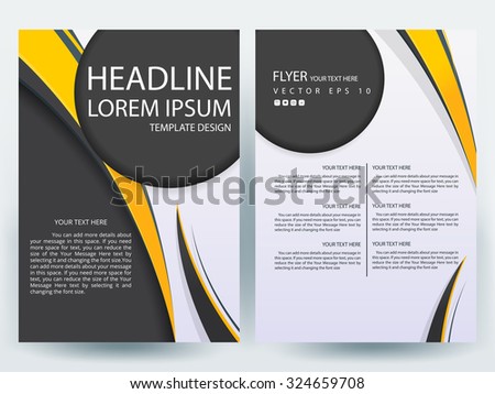 abstract vector modern flyers brochure annual stock vector royalty
