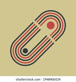Abstract vector modern geometric background with lines. Minimalistic style.
