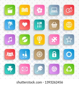 Abstract vector modern universal web and mobile icons