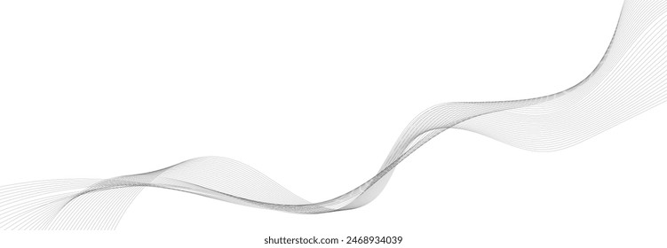 Abstractas Vector de fondo blanco moderno con líneas onduladas.
