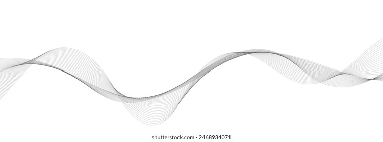 Abstract vector modern white background with wavy lines.
