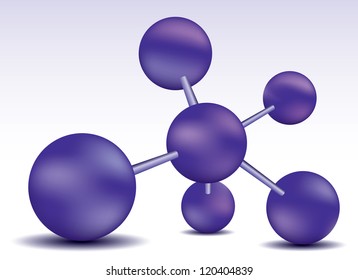 Abstract vector molecule.