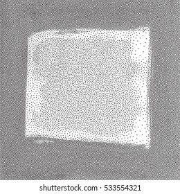 Abstract vector monochromatic grunge dotted background, design element.