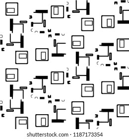 Abstract vector monochrome background. Halftone illustration pattern