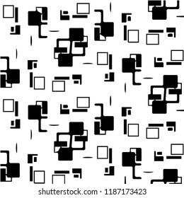 Abstract vector monochrome background. Halftone illustration pattern