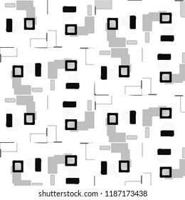 Abstract vector monochrome background. Halftone illustration pattern