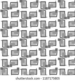 Abstract vector monochrome background. Halftone illustration pattern