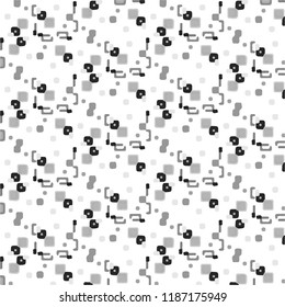 Abstract vector monochrome background. Halftone illustration pattern