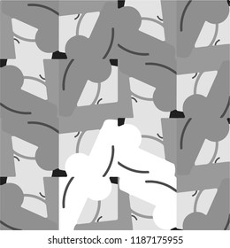 Abstract vector monochrome background. Halftone illustration pattern