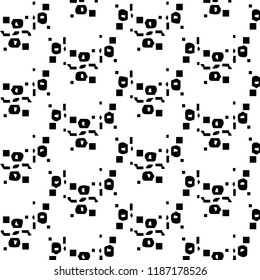 Abstract vector monochrome background. Halftone illustration pattern