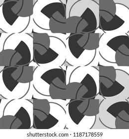 Abstract vector monochrome background. Halftone illustration pattern