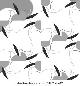 Abstract vector monochrome background. Halftone illustration pattern