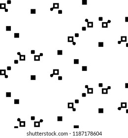 Abstract vector monochrome background. Halftone illustration pattern