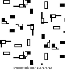 Abstract vector monochrome background. Halftone illustration pattern