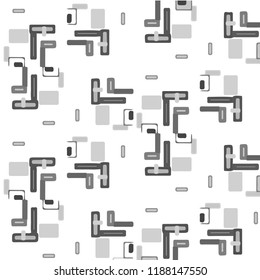 Abstract vector monochrome background. Halftone illustration pattern