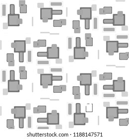 Abstract vector monochrome background. Halftone illustration pattern