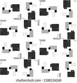 Abstract vector monochrome background. Halftone illustration pattern