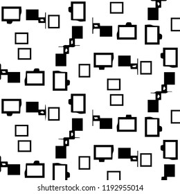 Abstract vector monochrome background. Halftone illustration pattern