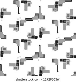 Abstract vector monochrome background. Halftone illustration pattern