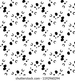 Abstract vector monochrome background. Halftone illustration pattern