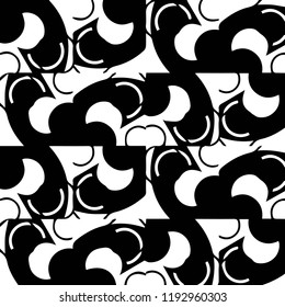 Abstract vector monochrome background. Halftone illustration pattern