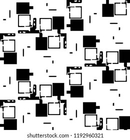 Abstract vector monochrome background. Halftone illustration pattern