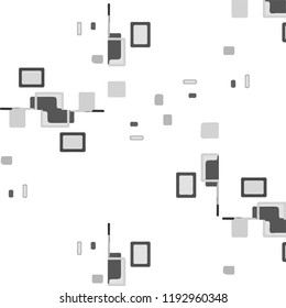 Abstract vector monochrome background. Halftone illustration pattern