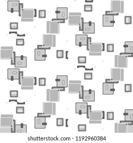 Abstract vector monochrome background. Halftone illustration pattern