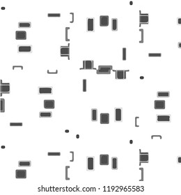Abstract vector monochrome background. Halftone illustration pattern