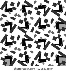 Abstract vector monochrome background. Halftone illustration pattern