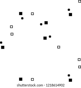 Abstract vector monochrome background. Halftone illustration pattern
