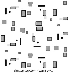 Abstract vector monochrome background. Halftone illustration pattern